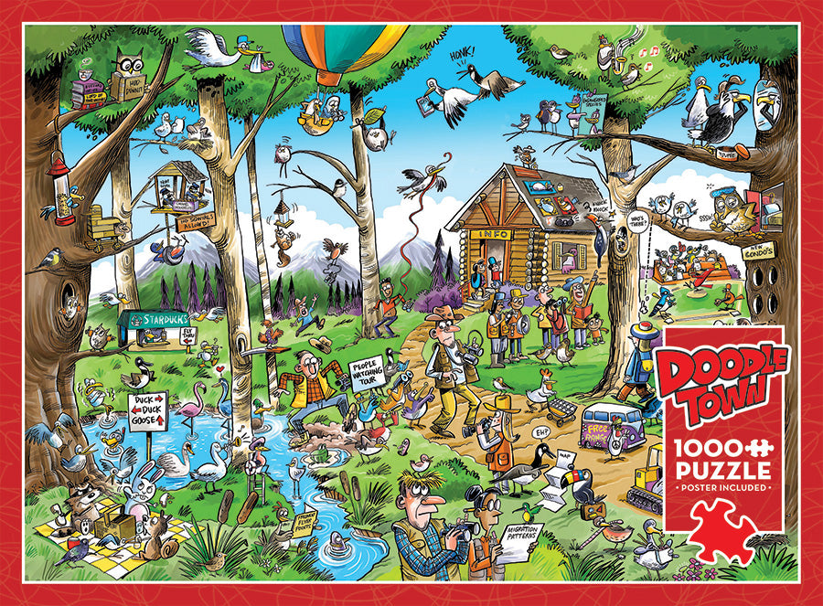 DoodleTown: Birdwatcher's Paradise | 1000 Piece