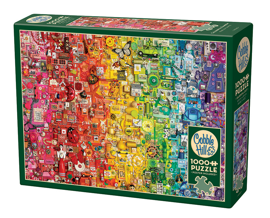 Colourful Rainbow 1000 piece jigsaw| 40062 |Cobble Hill Puzzles ...