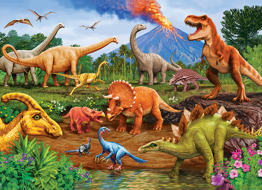 Triceratops &amp; Friends (plateau) | Plateau de 35 pièces